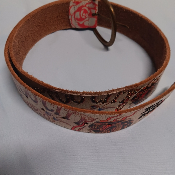 Ed Hardy Red and Gold Artistic Belt main image 11